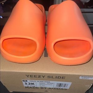 Orange Yeezy (Kids) Slippers
